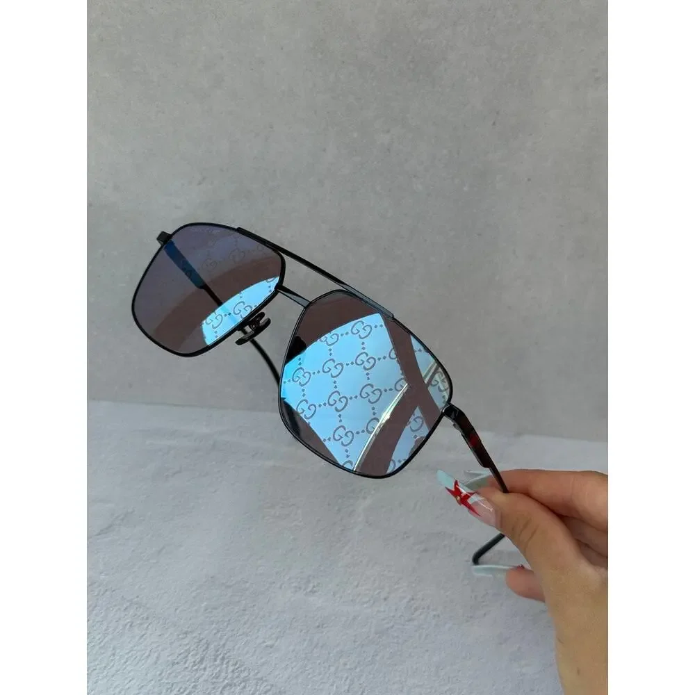 NEW Gucci GG1676S Logo Mirror Unisex Aviator Sunglasses